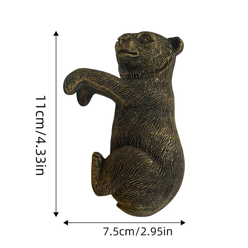 

New Hanging Pot Brown Bear Koala Sculpture Garden Decoration Outdoor Animal Resin Statue Hanging Flower Pot Hanging Ornaments