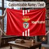 Personalisierte Flanell-Kuscheldecke mit Benfica FC Muster, Warme Heimdekoration