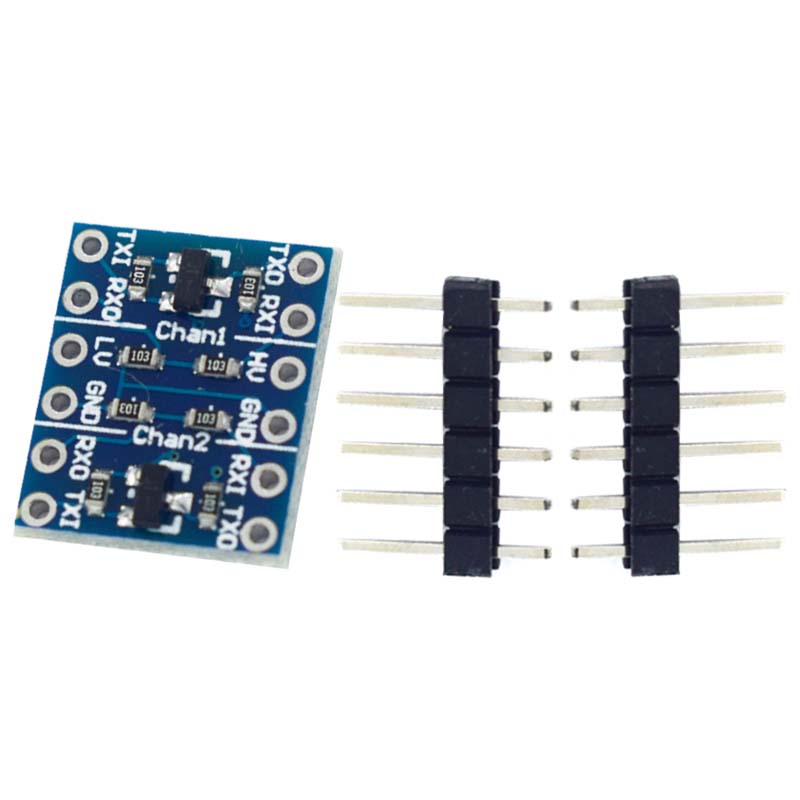 

10pcs 2-way Level Conversion Sensor Module IIC I2C UART SPI 3.3V to 5V 5V to 3.3V Logic Level Shifter With Pins