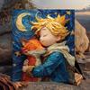 1PC Prince's Nightly Embrace Flannel Blanket Gift, Suitable for Both Men And Women, Soft Ideal for Beds And Sofa, Birthday Or Christmas Gift