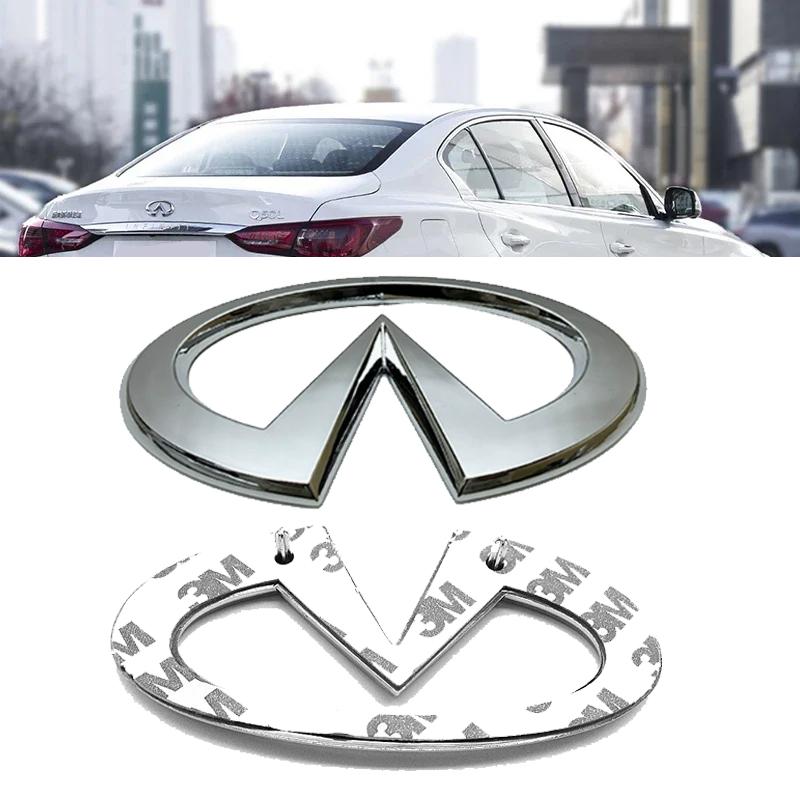 ABS Rear Trunk Emblem Refitt Badge Exterior Accessories for Infiniti Q50 FX35 Q30 G37 Q70 QX70 G35 Q60 QX50 QX60 QX80 12.3x6.5cm W3