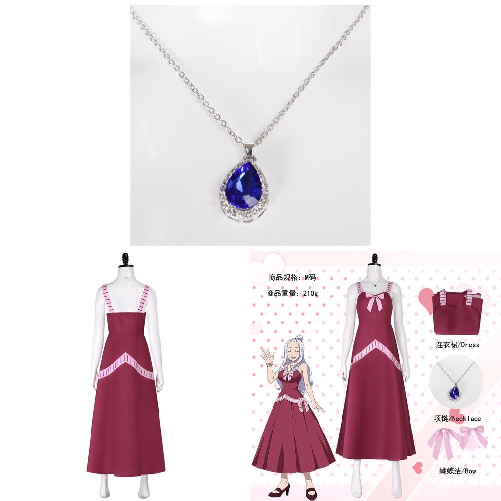 Fairy Tail Mirajane Strauss Cosplay Costume With Polyester Fabric For Halloween Anime Fandoms