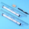 30cm Multifunctional Parallel Rolling Ruler for Drafting and Design