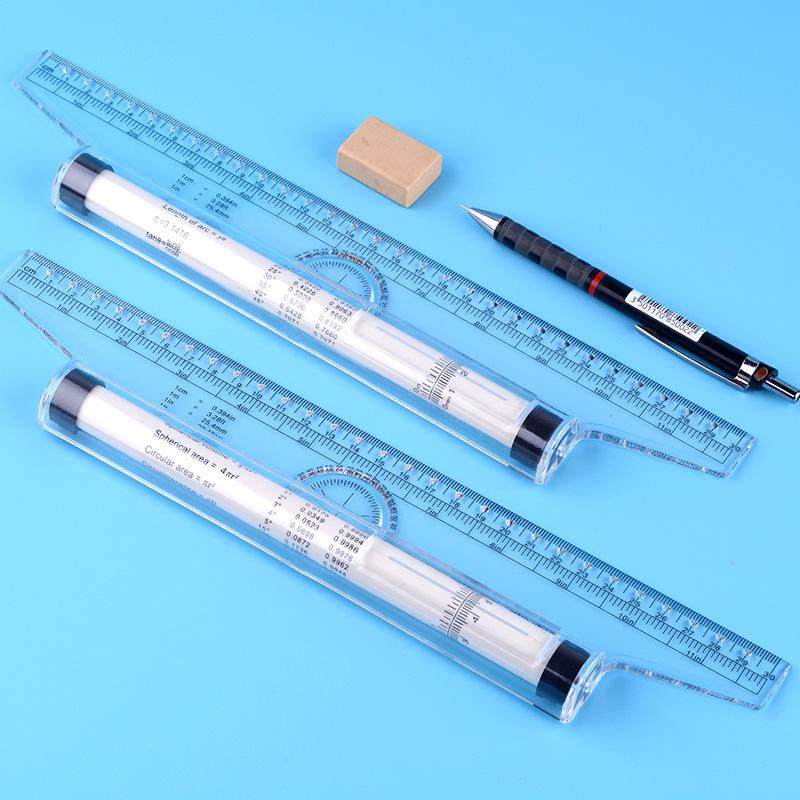 30cm Multifunctional Parallel Rolling Ruler for Drafting and Design