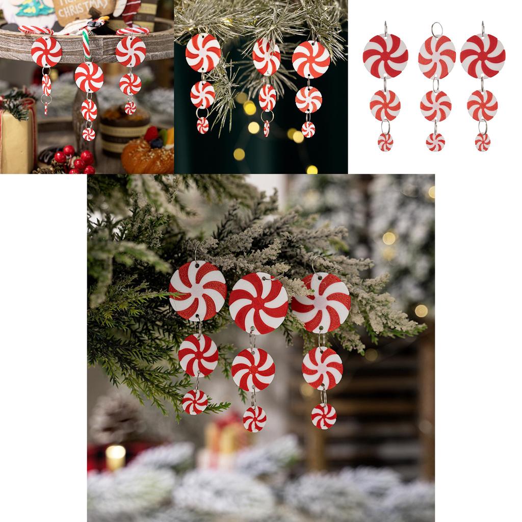 Christmas Candy Ornaments Set With Pvc And Acrylic For Holiday Tree Decor