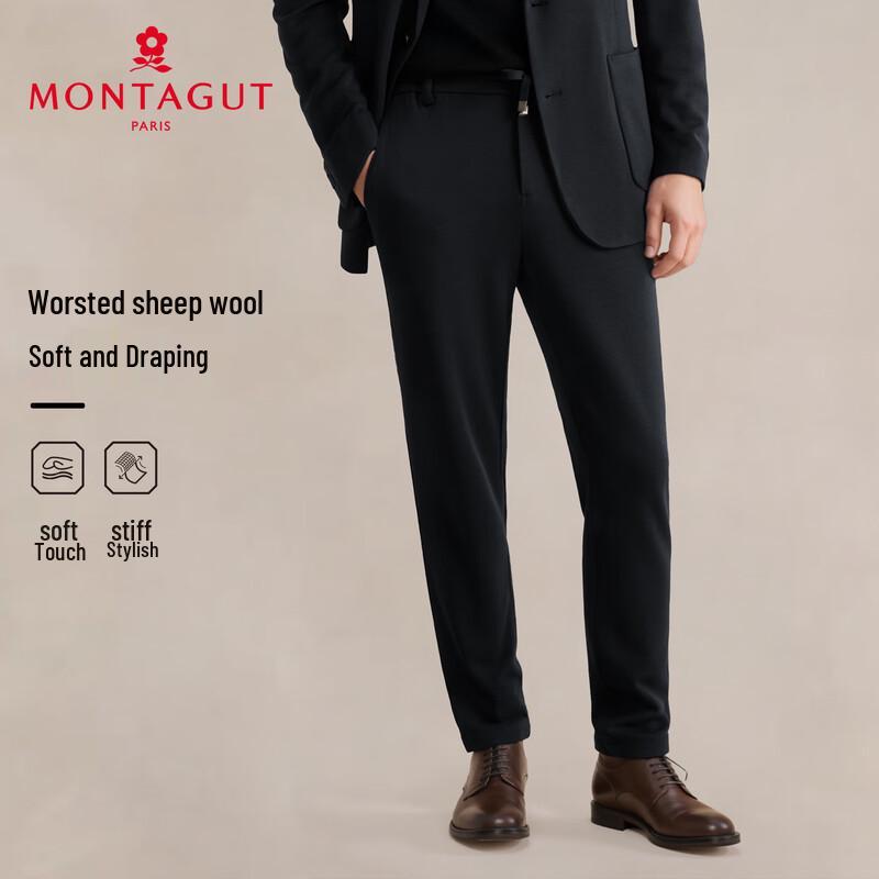 

MONTAGUT Men s Straight-Leg Business Casual Trousers XL