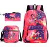 Poppy's Game Time Starry Sky Elementary School Bag Nightmare Animal Large Capacity Backpack Three-piece Set