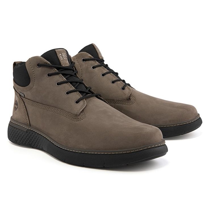 Timberland Cross Mark Breathable Durable Comfortable Versatile Ankle Outdoor Boots Men Boots Dark-Brown A42XH