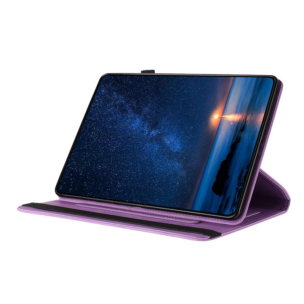 For iPad Mini (2024)/(2021) Case Rotating Stand Solid Color PU Leather Tablet Cover