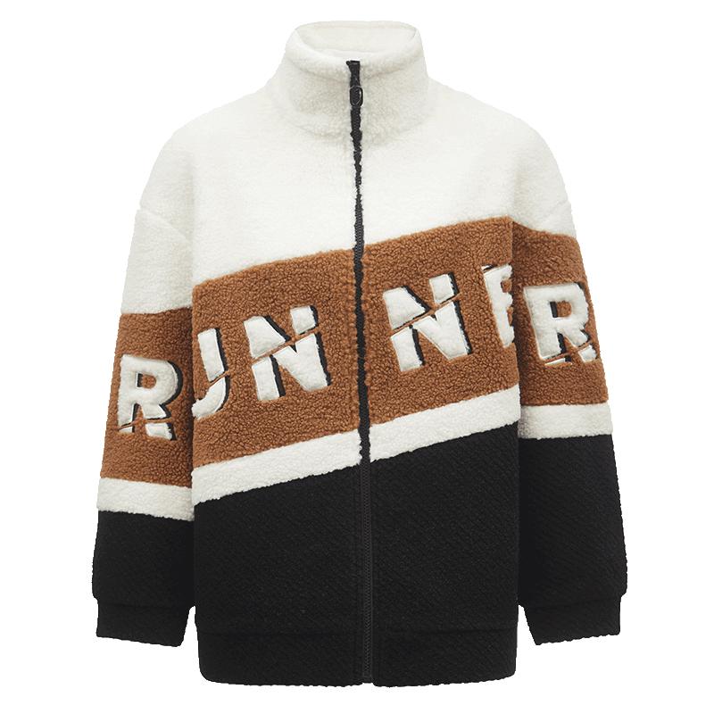 

VEROMODA Women s Colorblock Teddy Bear Jacket S