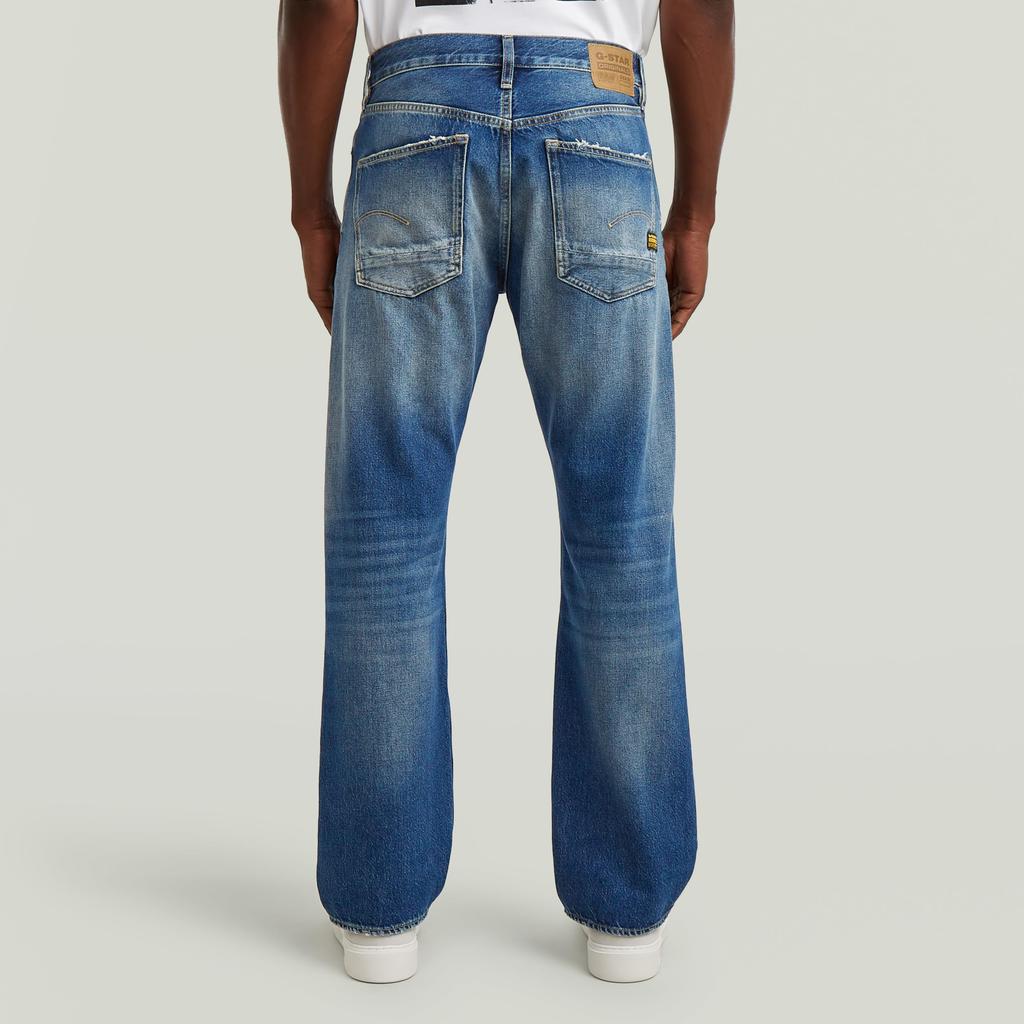 G-Star Jeans Men Denim Pants Straight Fit Blue Dakota Regular Straight D23691-E107-H703-W34/L30