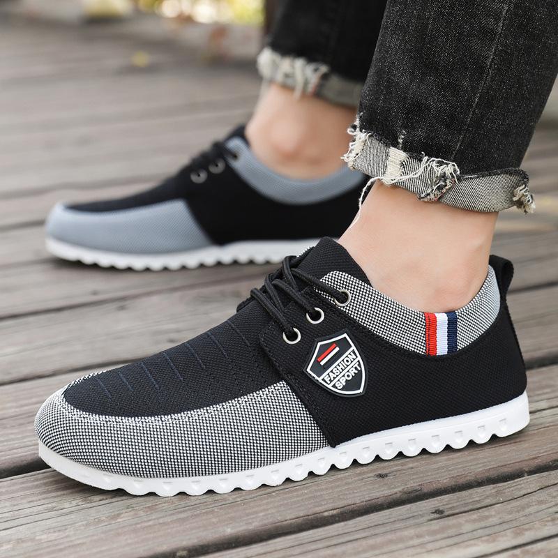 Pantofi de pânză pentru bărbați, pantofi cu talpă joasă, pantofi de lucru versatili pentru bărbați, pantofi de lucru casual pentru bărbați