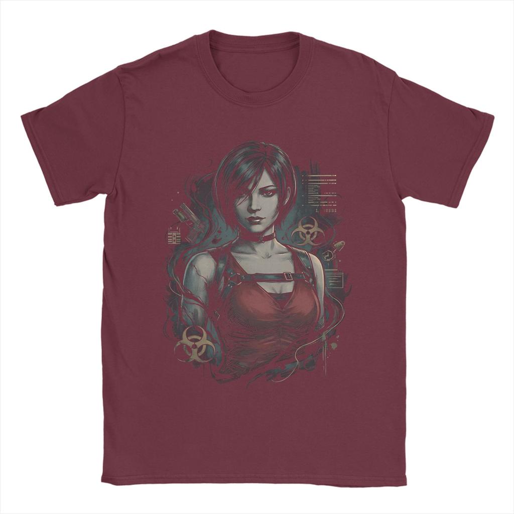 Streetwear Ada Wong Grunge Horror Tshirts Unisex Oneck Short Sleeve Top Tee Cotton Summer Top Tee