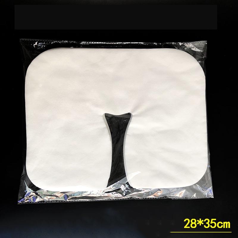Disposable Non-Woven U Type Headrest Pillow Spa Salon Bed Table Paper Beauty Massage Face Cradle Head Rest Covers
