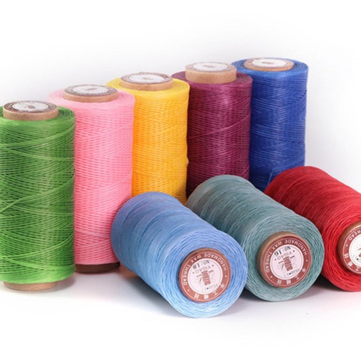 Седельный шов Сделай сам Ручное шитье Вощеная нить, 150D, рулон 260 м White (1)