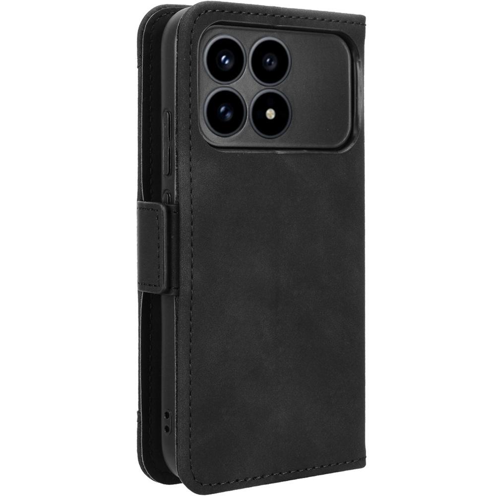 Flip Case for Xiaomi Poco F8 Pro, Card Slot, Black