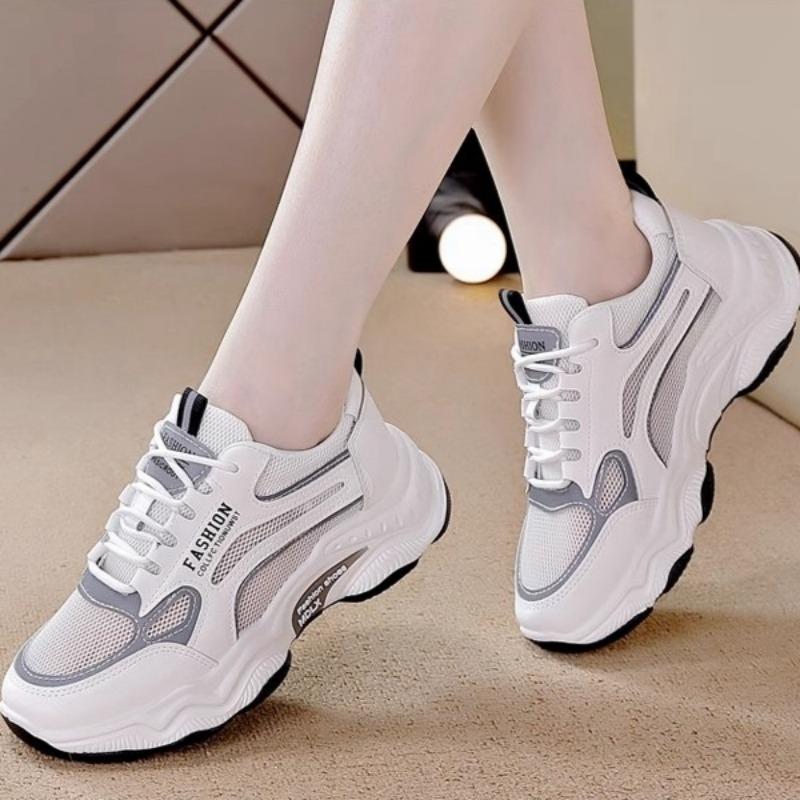 Sport Running Shoes Women Chunky Casual Sneakers Summer New Mesh Breathable Training Shoes Fashion Women Shoes Versatile Zapatos