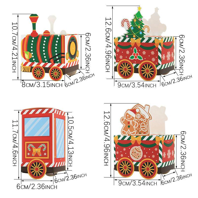 24pcs Advent Calendar Gift Boxes Festive Reindeer Designs Xmas Decorations & Accessories Elves Table Decor