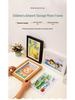Children's Magnetic DIY Wall Art Frame: Punch-Free Multifunctional Display.
