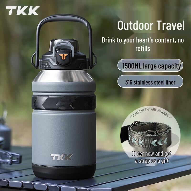 TKK 316 Stainless Steel Large Capacity Outdoor Travel Thermos