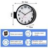 Metal Wall Clocks Double Sided Clock Bedroom Modern Elegant Design Watch Interior Luxury Magnetic Attraction Quartz Watches