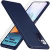 Case - E.F.CONNECTION - for Redmi Note 10 Pro 5G - Soft Silicone - Navy Blue - Pack 2 Tempered Glasses