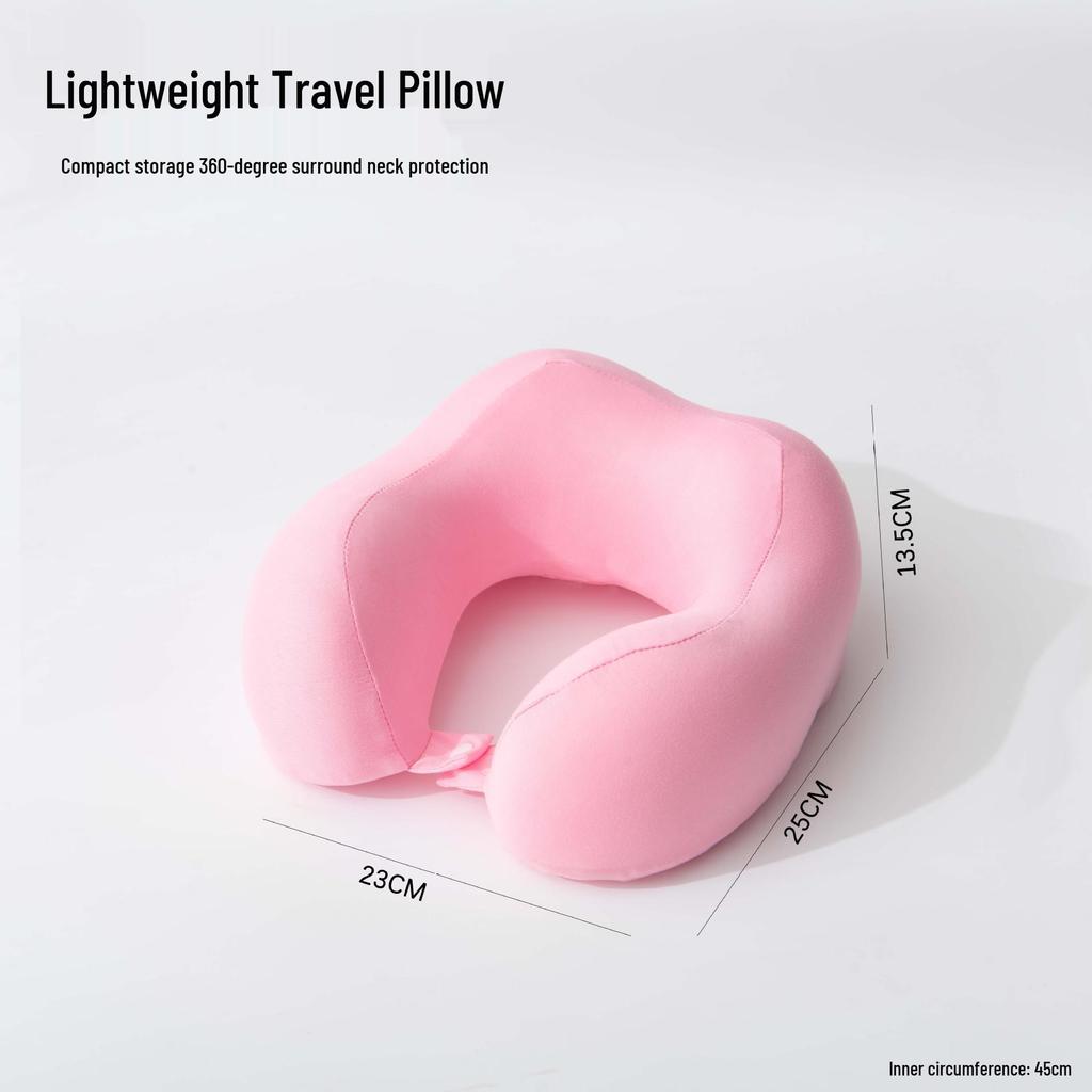 Memory Foam U-Shaped Travel Neck Pillow for Airplane and Cervical Support