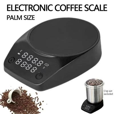 Digital Kitchen Coffee Scale High Precision Mini Coffee Scale Italian Coffee Bean Weighing Timer Palm Scale Barista Accessories