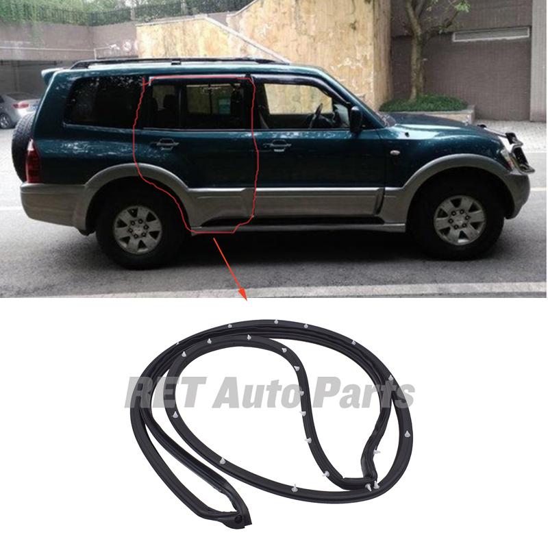 Car Door Rubber Seal Strip for Mitsubishi Montero Pajero MK3 MK4 V73 V77 V78 V93 V97 V98 Door Opening OTR Sealing Weatherstrip