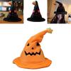 Halloween Elektryczny Kapelusz Elfa Dyni Ducha Kostium na Imprezę Festiwalową Pluszowa Zabawka Żółty 30*30*40cm Czarny 30*30*40cm