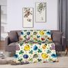 St. Patrick's Day Pattern Blanket S-Sesames Streets Picnic Flannel Throw Blanket For Home Decor Warm Soft Quality Bedspread