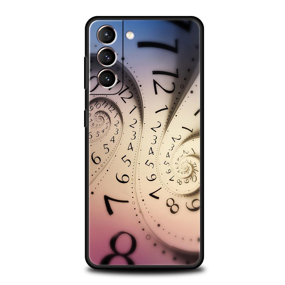 Number Pattern Phone Case for Samsung Galaxy S26 S25 S24 S23 S22 S20 S21 FE Ultra S25 Edge Plus 5G Soft TPU Cover Fundas Capas