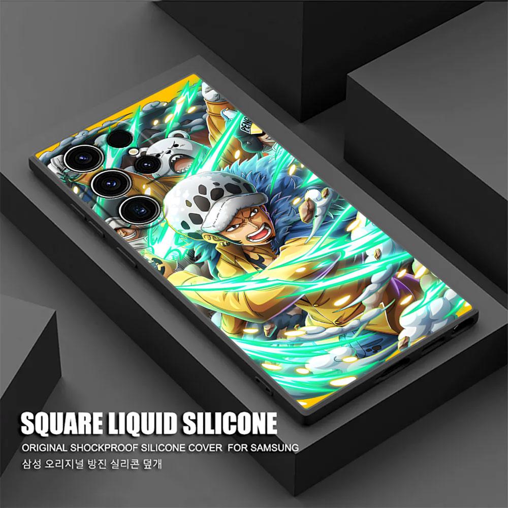 O-One Pieces Boss Anime Phone Case For Samsung Galaxy S25 S24 S23 S20 S21 FE S26 S22 Ultra 5G S26 Plus S25FE Soft Silicone Cover