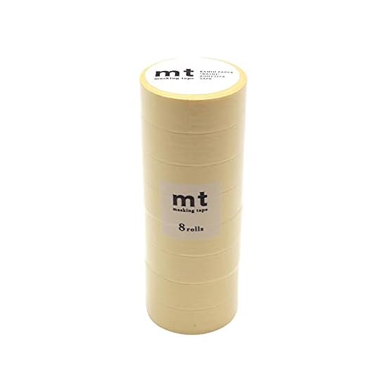 Kamoi Kakoshi mt Masking Tape 8P Width 15mm x 7m 487 Pastel Sunflower MT08P487