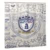 Vibrant Pachuca Football Club Shower Curtain for a Sports-Themed Bathroom, Featuring the Official Team Crest with Bold Blue