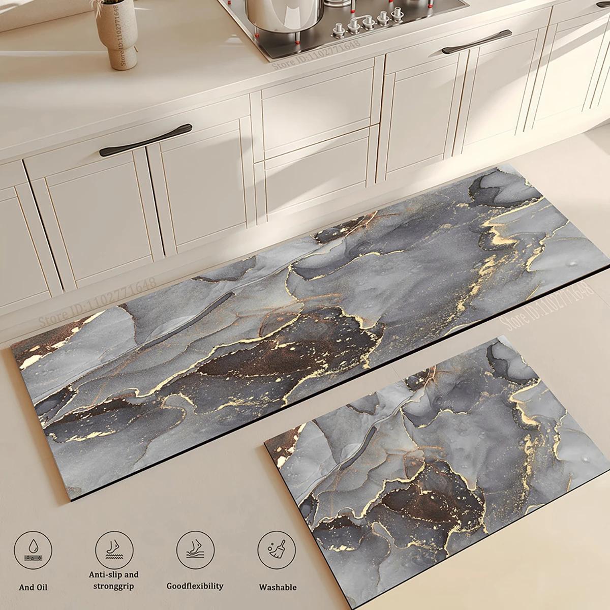 

Современный кухонный коврик Домашний коврик для прихожей Входной коврик Декор пола гостиной Спальни Ковер Балкон Ванная комната Дверь Противоскользящий коврик для ног 40cmx60cm 1pc