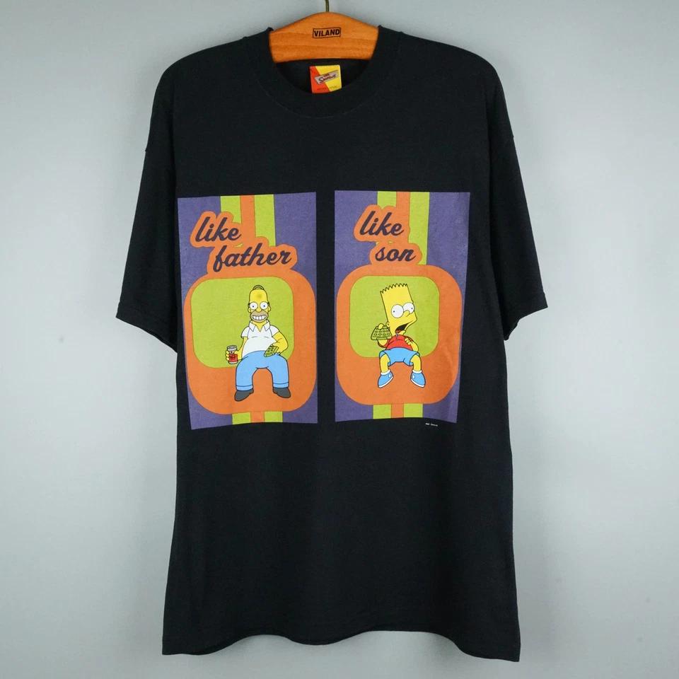Vintage 1990s Homer and Bart Simpson t-shirt M