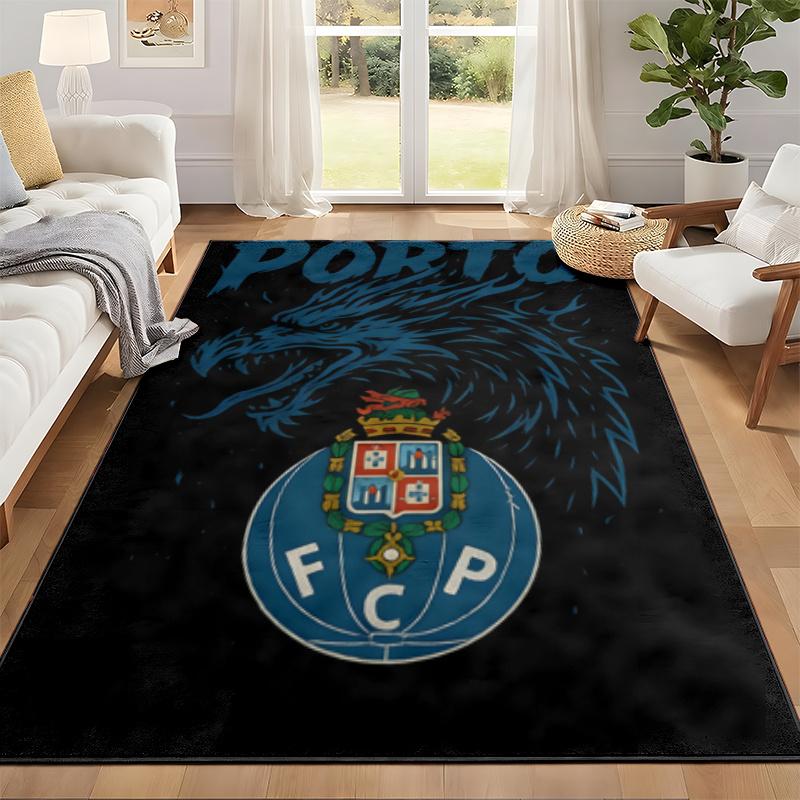 Tapete FC Porto Capacho para Sala de Estar ou Quarto Tapete Protetor Sob Cadeira Decoração de Escritório Presente de Natal Presente de Aniversário