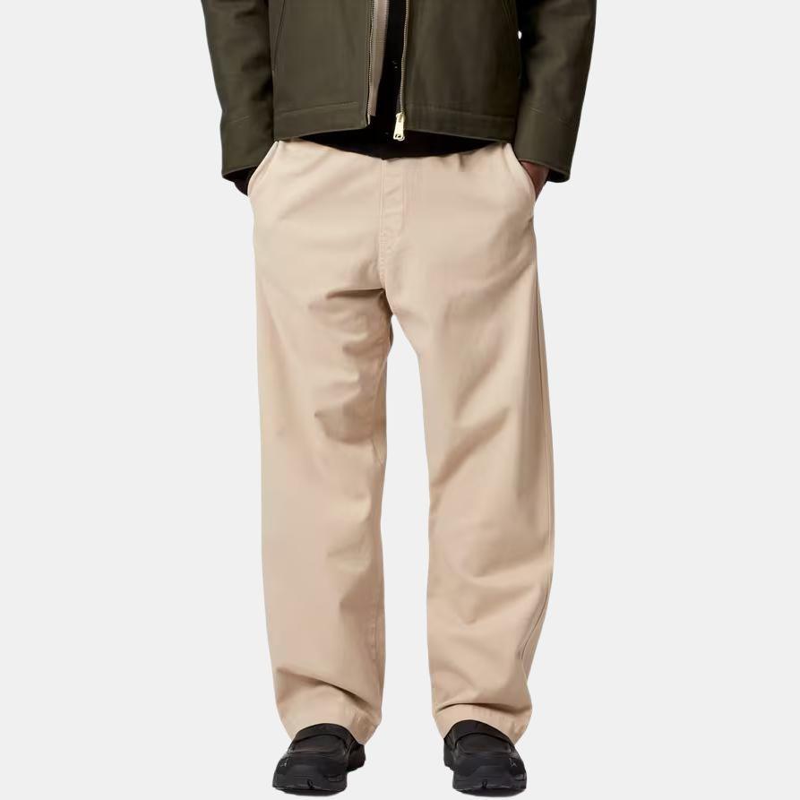 Carhartt WIP Loose Soft Drawstring Waistband Square Label Casual Pants Men Bottoms I033585-G1-GD