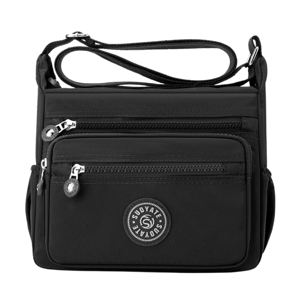

Shoulder shoulder water small pocket [ideamall] bag, crossbody, bag, women s, lightweight, repellent, (black) чорний