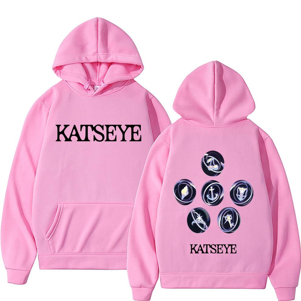 Koreanische Girlgroup KATSEYE Album Grafik Hoodie Herren Damen Freizeit Fleece Vintage Sweatshirt Herrenmode Oversized Streetwear