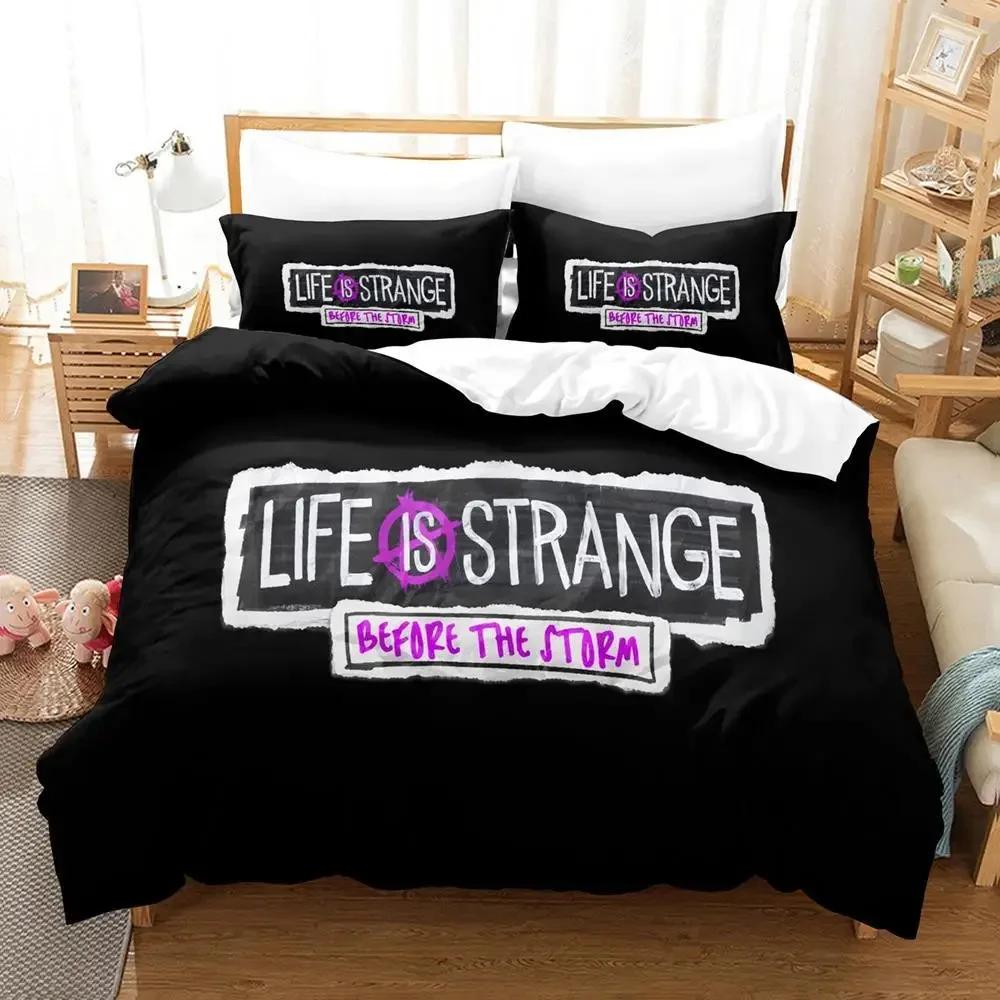 Life Is Strange Game True Colors Beding Set Soft Duvet Cover Bed Linen Set Comfortable Quilt Cover Pilowcase Warm Comforter king Quen Sized Dimensions