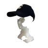 CELINE 2AUY8969P C Logo Initial Baseball cotton cap black cotton Used
