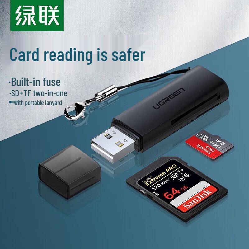 

UGREEN USB 3.0 Dual-Slot SD/TF Card Reader