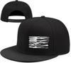 Amerikanische Flagge Grafik Flachschirm Snapback Kappe Polyester Verstellbar Outdoor Baseballmütze