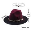 Simple Winter Autumn Imitation Woolen Women Men Ladies Fedoras Top Hat Jazz Caps European American Round Caps Bowler Hats