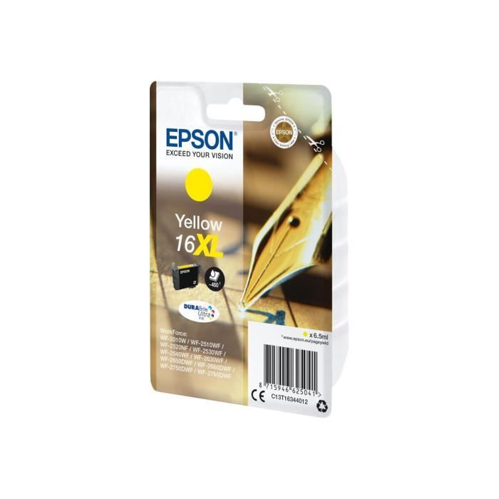 EPSON Kartusz z tuszem 16 XL Żółty - Pióro (C13T16344022)