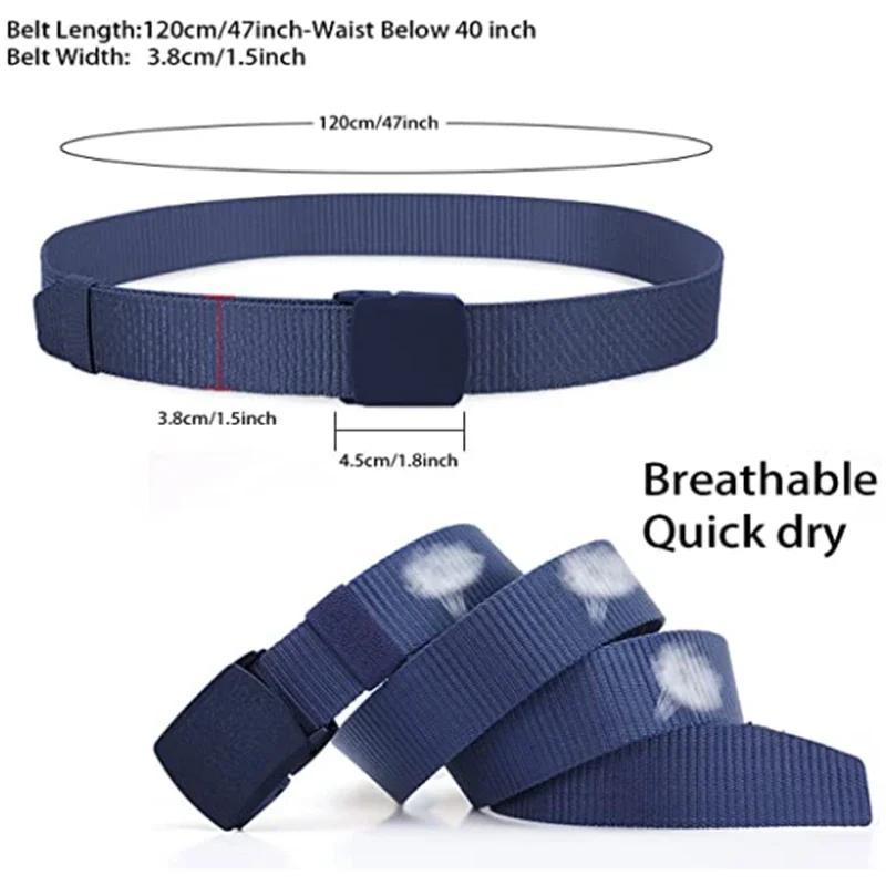 Belts Men and Women Nylon Webbing Tactical Military Casual Designer Canvas Jeans Belt High Quality Army Waist Fabric Strap 120cm