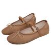 Summer Air Mesh Hollow out Women Ballet Flats Casual Soft Soles Bowknot Mary Janes Loafers Girls Walking Dance Shoes