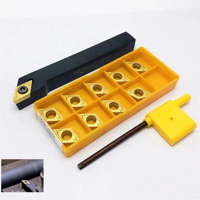 1pcs SDJCR1212H11 +10pcs DCMT11T304 UE6020 External Lathe Turning Tool Holder